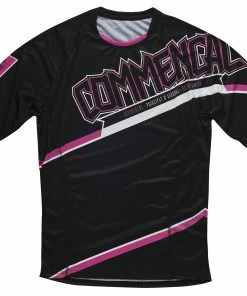 MAILLOT MANCHES COURTES DH ROSE