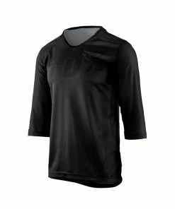 MAILLOT MANCHES 3/4 100% AIRMATIC BLACK