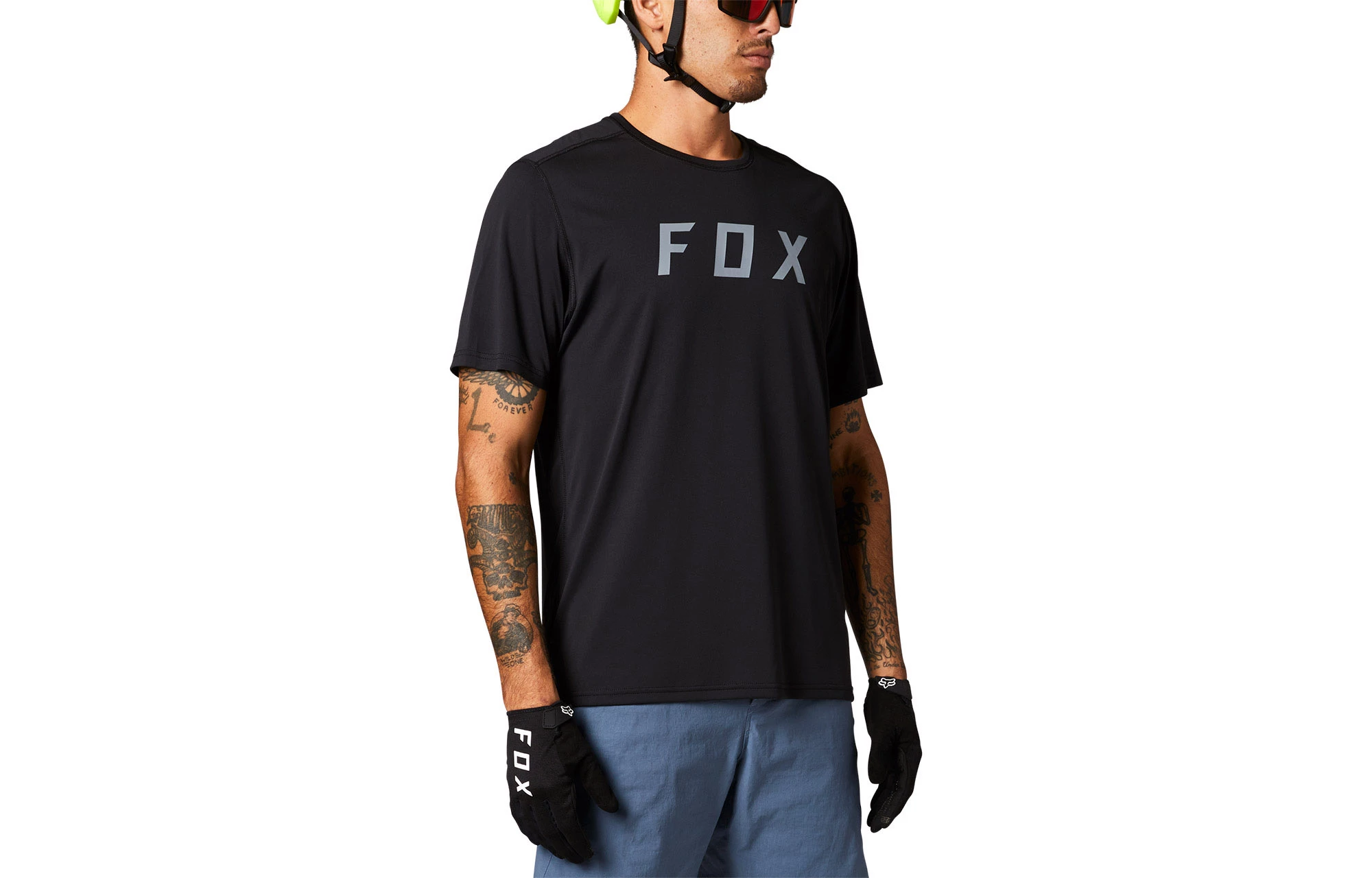 MAILLOT MANCHES COURTES FOX RANGER BLACK 1 MAILLOT MANCHES COURTES FOX RANGER BLACK
