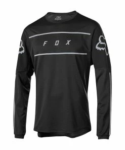 MAILLOT MANCHES LONGUES FOX FLEXAIR FINE LINE BLACK