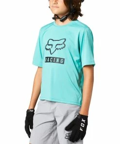 MAILLOT MANCHES COURTES KIDS FOX RANGER TEAL -Transmission vélo de route Ventes 2023 T21MCFOXKRATE 02 2000