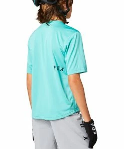 MAILLOT MANCHES COURTES KIDS FOX RANGER TEAL -Transmission vélo de route Ventes 2023 T21MCFOXKRATE 03 2000