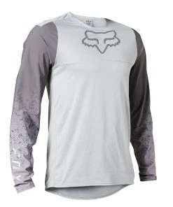 MAILLOT MANCHES LONGUES FOX FLEXAIR LUNAR LIGHT GREY