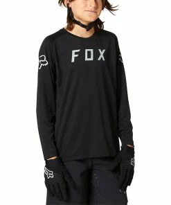 MAILLOT MANCHES LONGUES KIDS FOX DEFEND BLACK