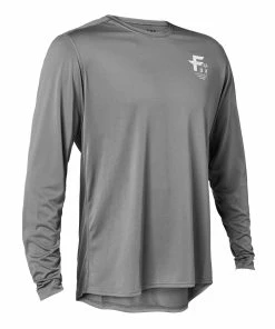 MAILLOT MANCHES LONGUES FOX RANGER BIG F DARK GREY