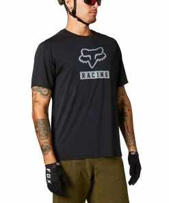 MAILLOT MANCHES COURTES FOX RANGER BLOCK BLACK