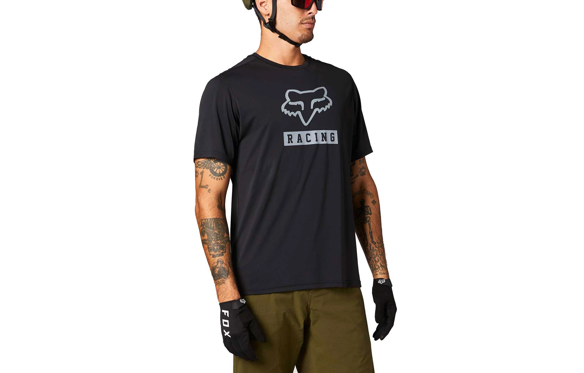 MAILLOT MANCHES COURTES FOX RANGER BLOCK BLACK 1 MAILLOT MANCHES COURTES FOX RANGER BLOCK BLACK