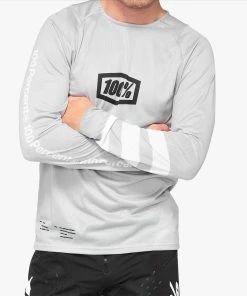 MAILLOT MANCHES LONGUES 100% KIDS R-CORE VAPOR/WHITE -Transmission vélo de route Ventes 2023 T21MTML100KR 02 2000