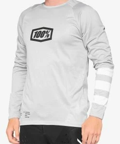MAILLOT MANCHES LONGUES 100% KIDS R-CORE VAPOR/WHITE