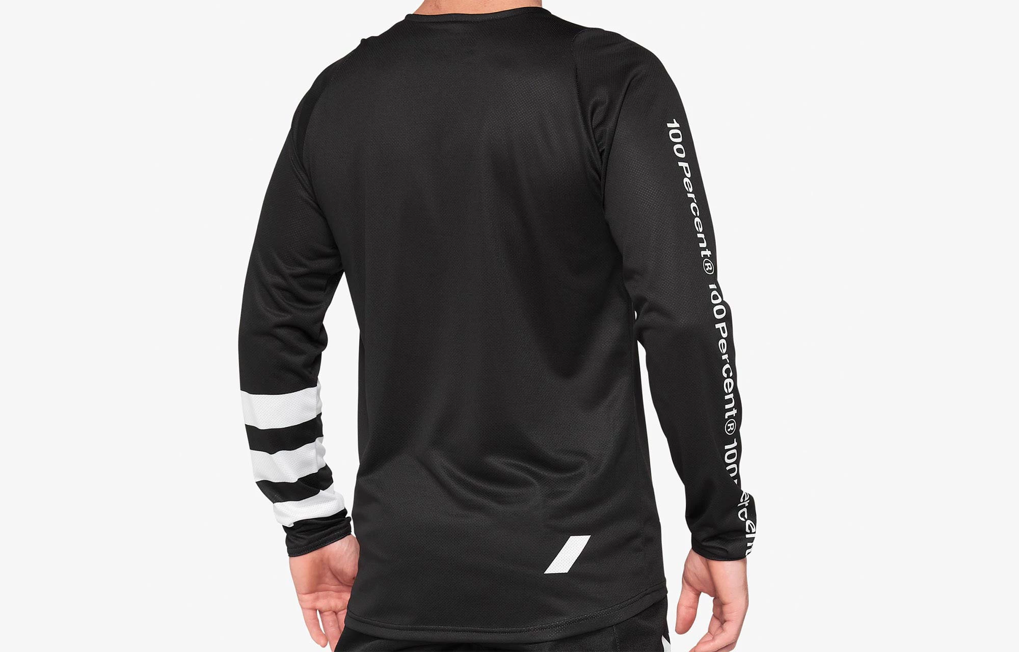 MAILLOT MANCHES LONGUES 100% R-CORE BLACK/WHITE 2 MAILLOT MANCHES LONGUES 100% R-CORE BLACK/WHITE – Image 2
