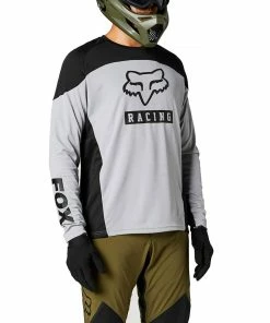 MAILLOT MANCHES LONGUES FOX DEFEND STEEL GREY