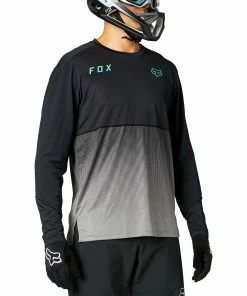 MAILLOT MANCHES LONGUES FOX FLEXAIR BLACK