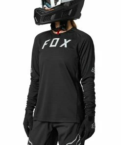 MAILLOT MANCHES LONGUES FOX WOMEN DEFEND BLACK 6 MAILLOT MANCHES LONGUES FOX WOMEN DEFEND BLACK -Transmission vélo de route Ventes 2023 T21MTMLFOXWDEBK 02 2000