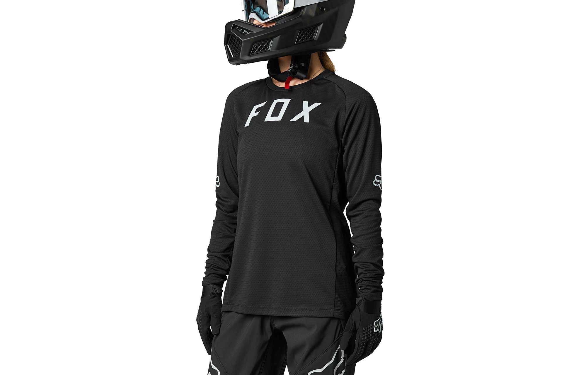 MAILLOT MANCHES LONGUES FOX WOMEN DEFEND BLACK 3 MAILLOT MANCHES LONGUES FOX WOMEN DEFEND BLACK – Image 3