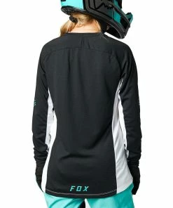 MAILLOT MANCHES LONGUES FOX WOMEN DEFEND BLACK/WHITE 8 MAILLOT MANCHES LONGUES FOX WOMEN DEFEND BLACK/WHITE -Transmission vélo de route Ventes 2023 T21MTMLFOXWDEBW 03 2000