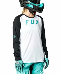 MAILLOT MANCHES LONGUES FOX WOMEN DEFEND BLACK/WHITE