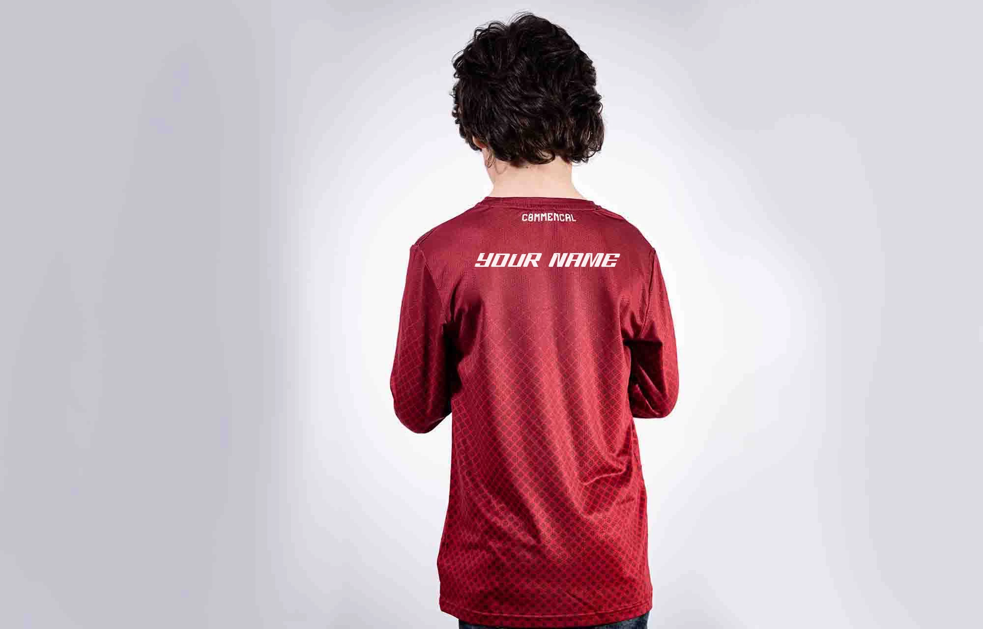 MAILLOT KIDS COMMENCAL PERSONNALISABLE RED 2 MAILLOT KIDS COMMENCAL PERSONNALISABLE RED – Image 2