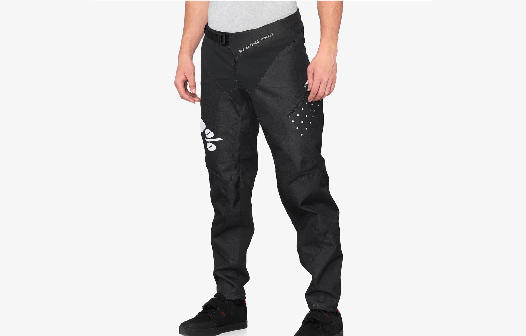 PANTALON 100% R-CORE BLACK/WHITE 1 PANTALON 100% R-CORE BLACK/WHITE