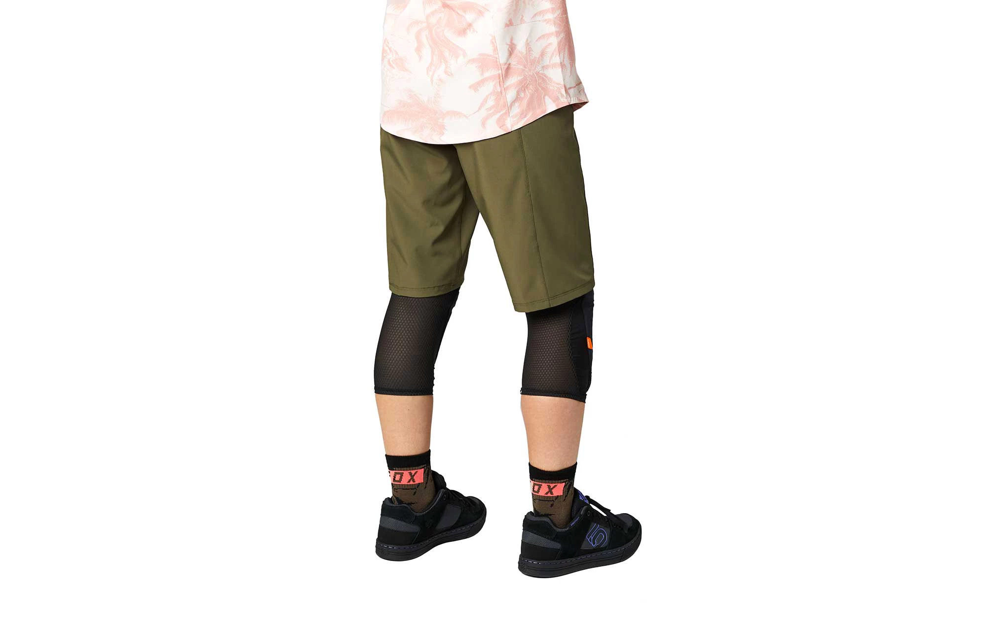 SHORT FOX WOMEN FLEXAIR LITE NO LINER OLIVE GREEN 4 SHORT FOX WOMEN FLEXAIR LITE NO LINER OLIVE GREEN – Image 4