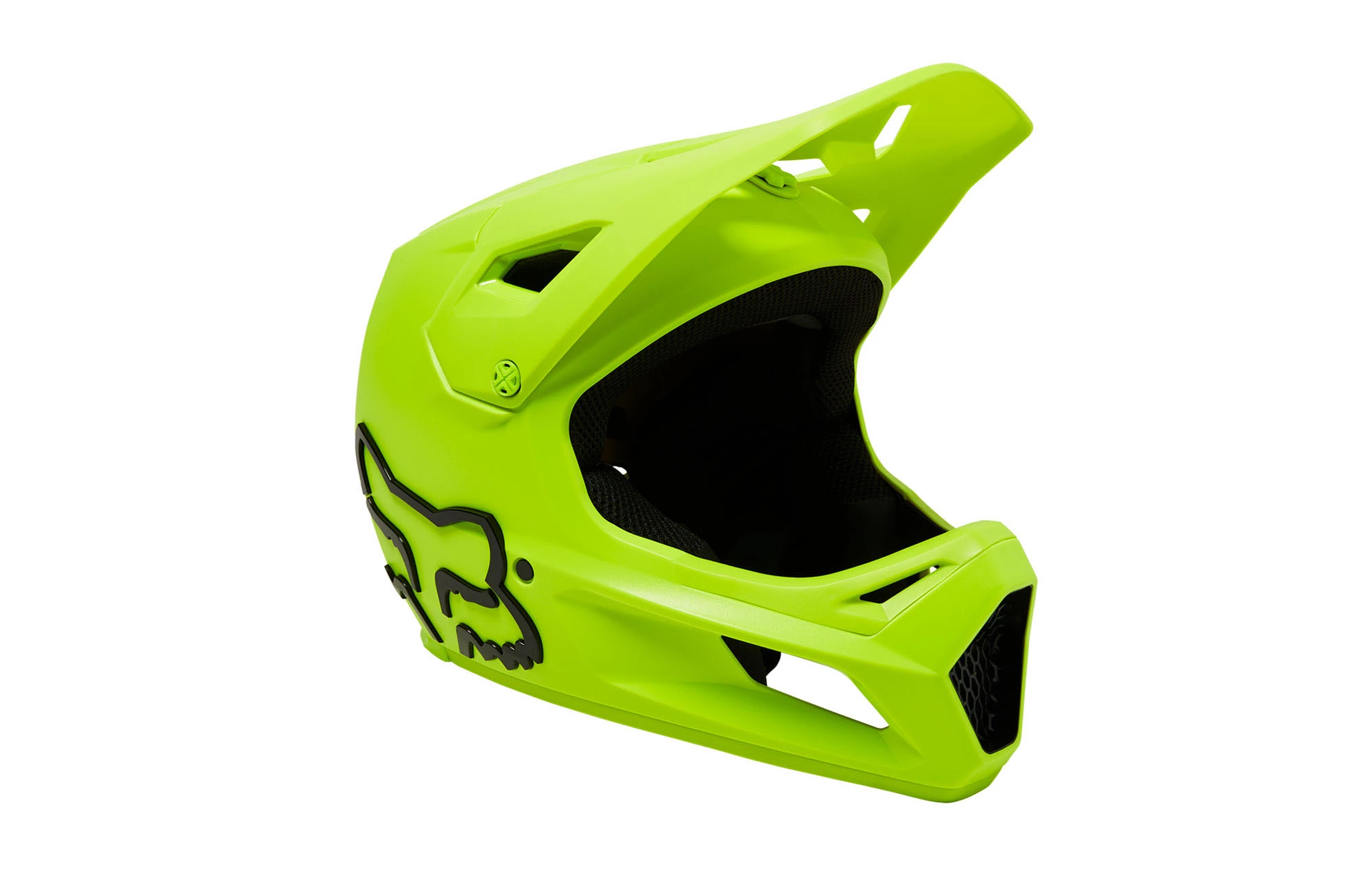 CASQUE FOX KIDS RAMPAGE FLUO YELLOW 1 CASQUE FOX KIDS RAMPAGE FLUO YELLOW