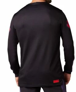 MAILLOT MANCHES LONGUES FOX DEFEND SANGRIA -Transmission vélo de route Ventes 2023 T22MLFOXDESD 02 2000