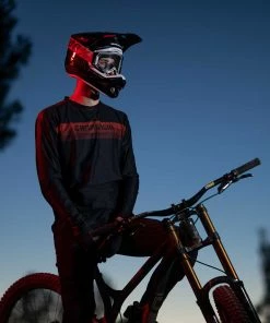 MAILLOT MANCHES LONGUES COMMENCAL RACE RED POLYCHROM -Transmission vélo de route Ventes 2023 T22MLRACRDPC 06 2000