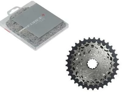 Pack Cassette 10-28 + Chaine Sram Force AXS 1 Pack Cassette 10-28 + Chaine Sram Force AXS